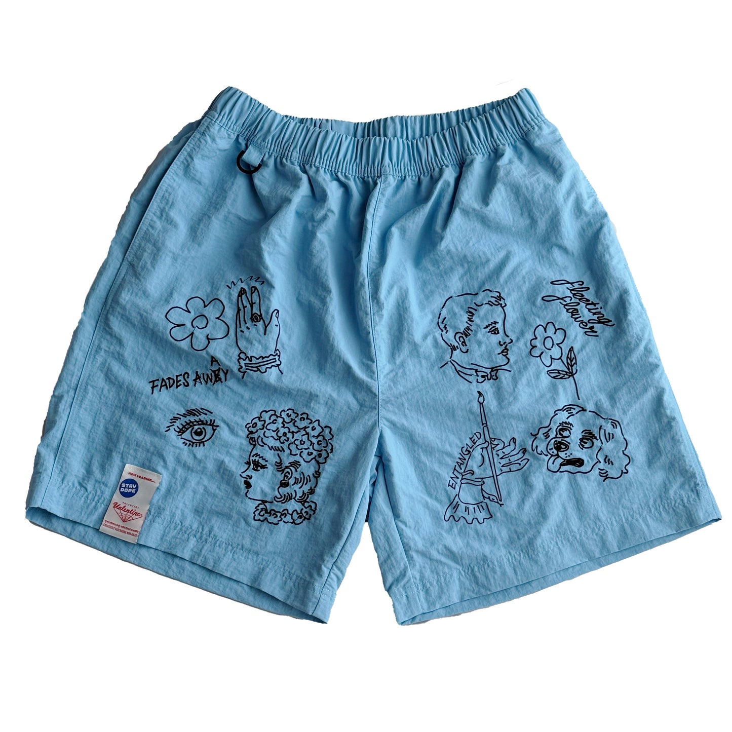 【Pre Order】Ebroidered Nylon Easy Shorts