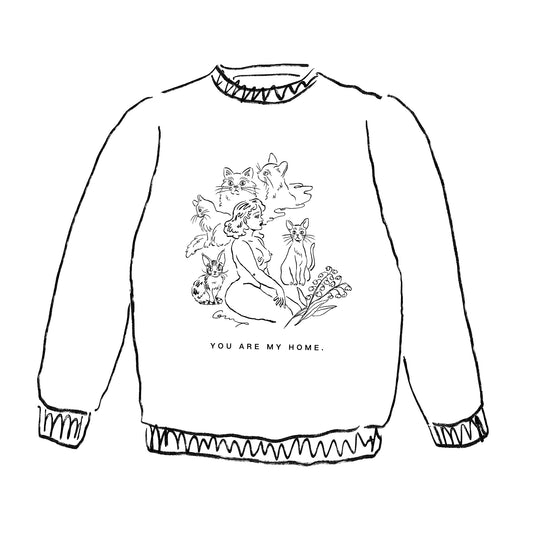 【予約】Cats embroidered Sweatshirt