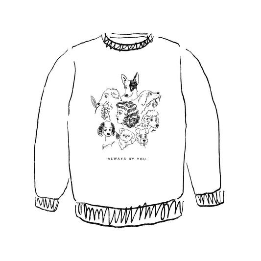 【予約】Dogs embroidered Sweatshirt