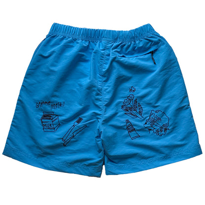 【Pre Order】Ebroidered Nylon Easy Shorts #2