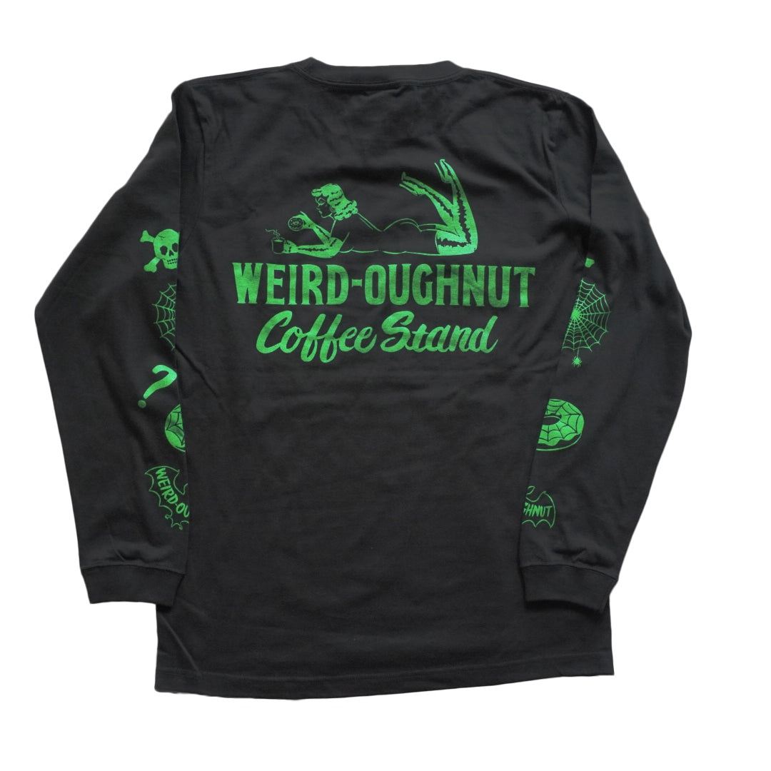 WEIRD-OUGHNUT Coffee Stand Long sleeve shirt