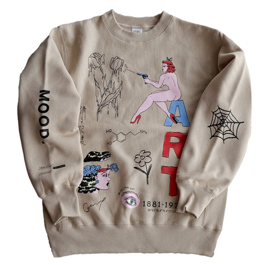 【予約】Dripping Memories Sweat shirt (Fleece-lined /裏起毛)