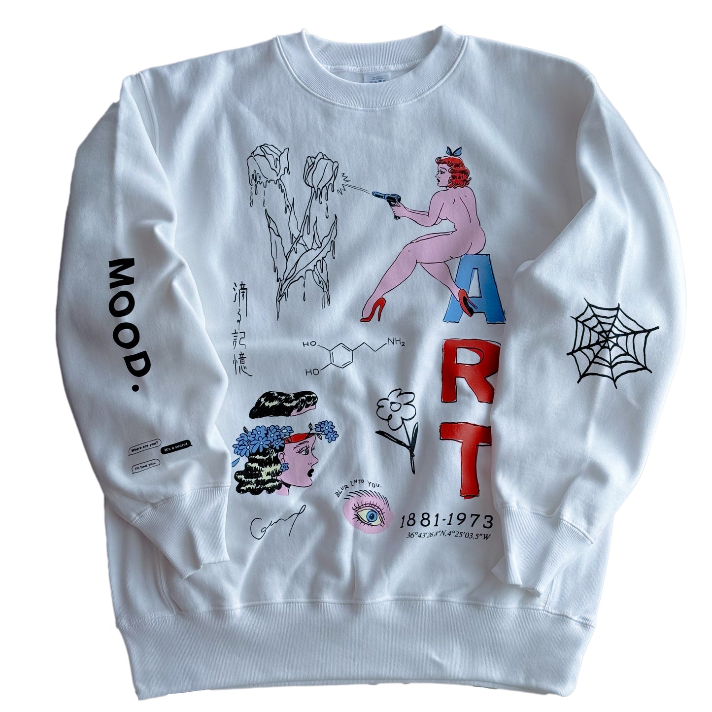 【予約】Dripping Memories Sweat shirt (Fleece-lined /裏起毛)