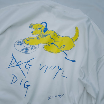 【Pre-Order】DOG VINYL Drawcord T-shirt