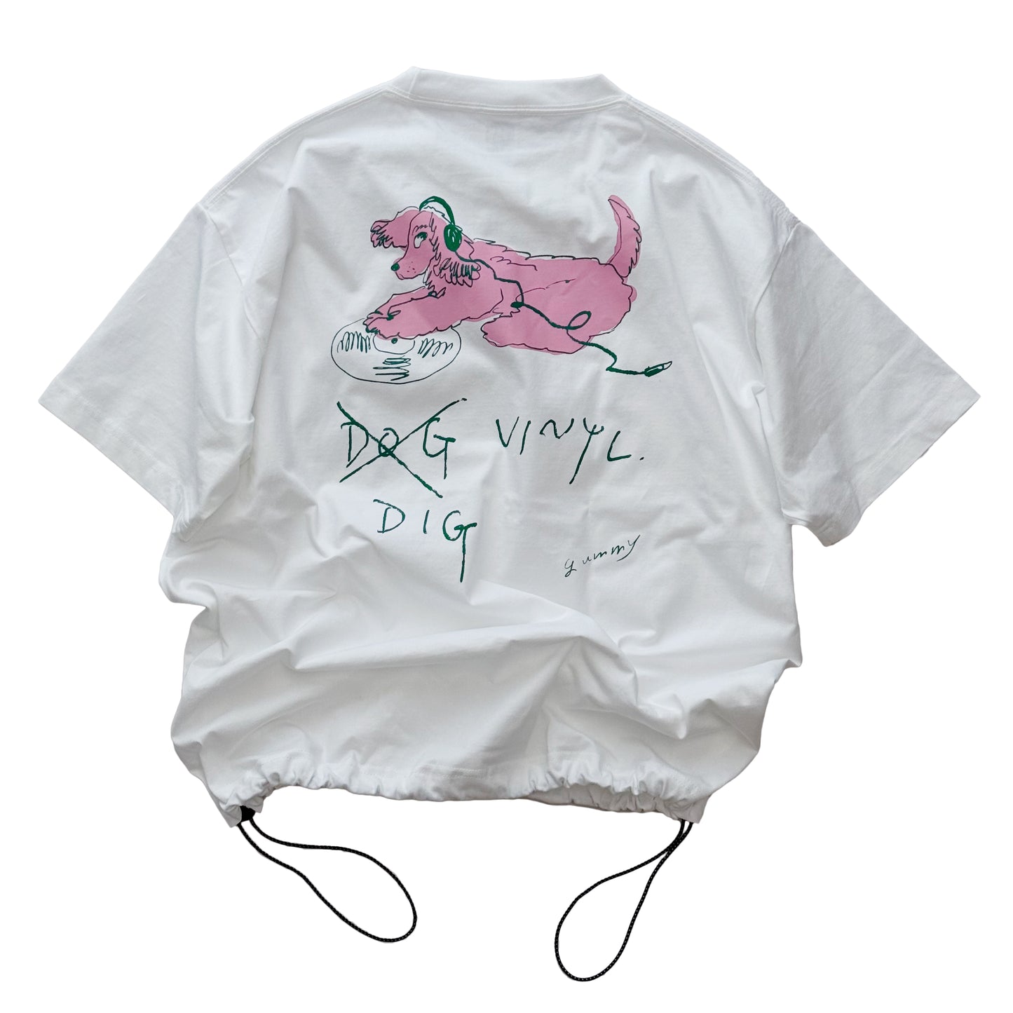 【Pre-Order】DOG VINYL Drawcord T-shirt