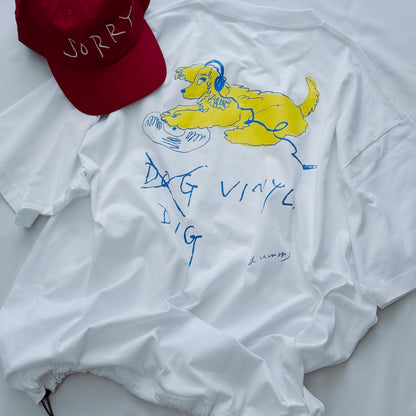 【Pre-Order】DOG VINYL Drawcord T-shirt