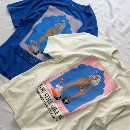 【Pre-Order】You Still Like Me  Vintage wash T-shirt