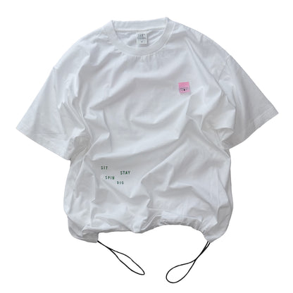 【Pre-Order】DOG VINYL Drawcord T-shirt