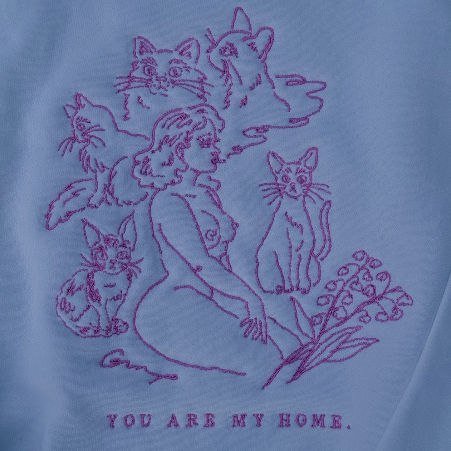 【予約】Cats embroidered Sweatshirt