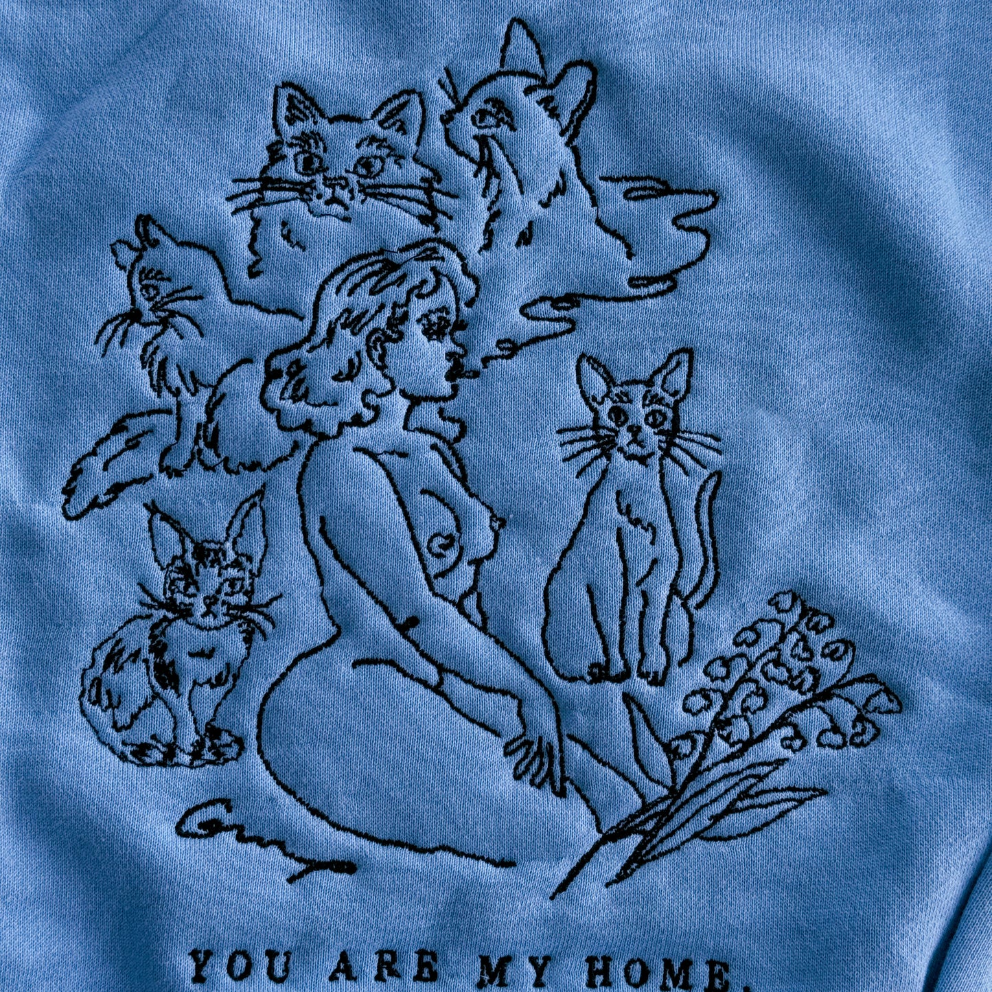 【予約】Cats embroidered Sweatshirt