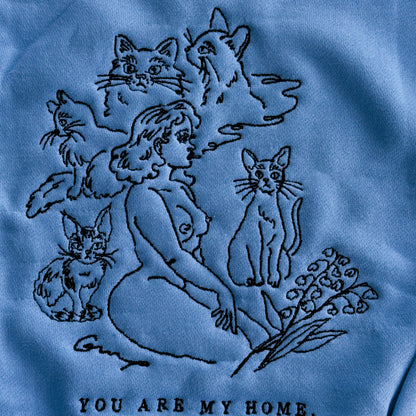 【予約】Cats embroidered Sweatshirt