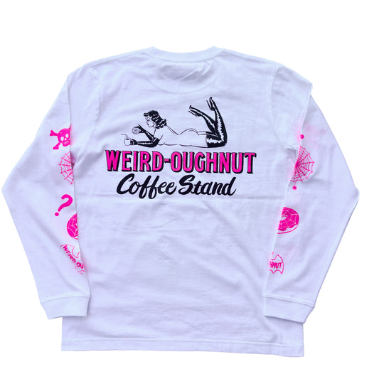 WEIRD-OUGHNUT Coffee Stand Long sleeve shirt