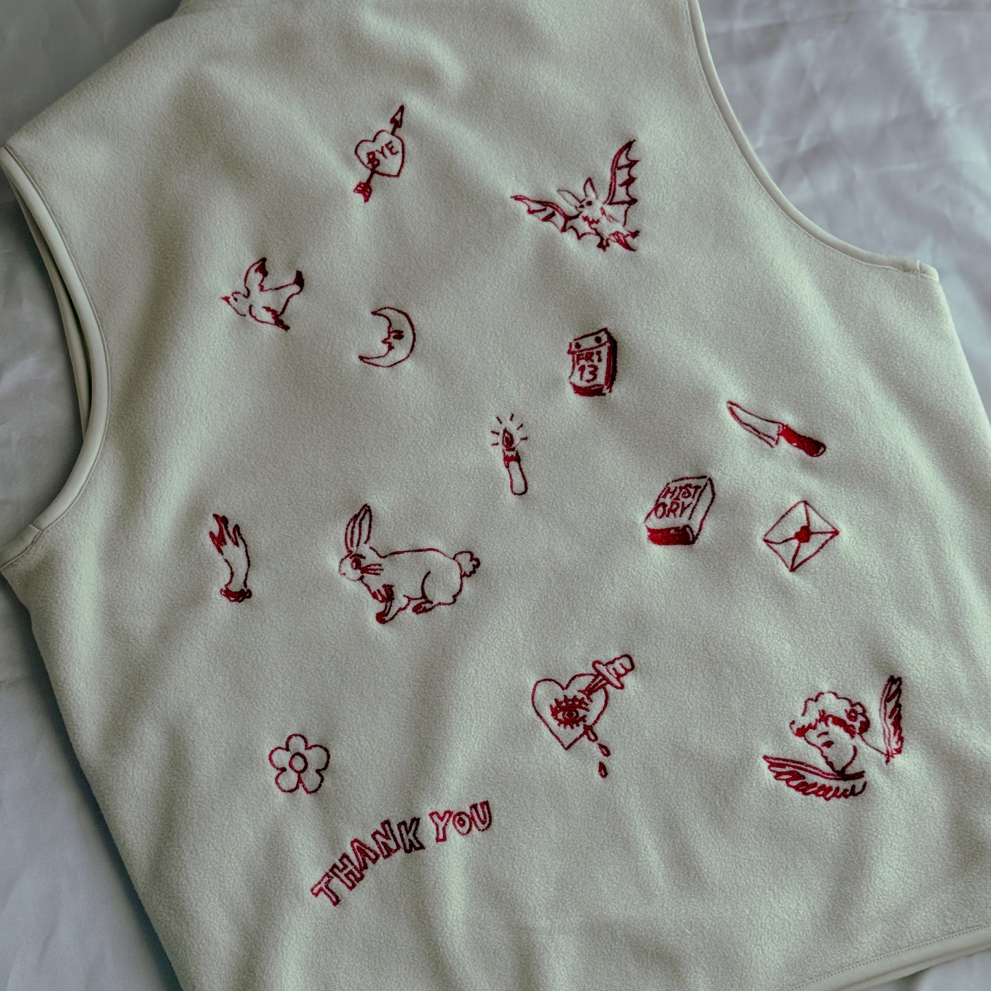 【Limited Pre-Order】Custom Embroidered fleece vest