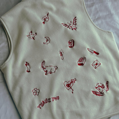 【Limited Pre-Order】Custom Embroidered fleece vest