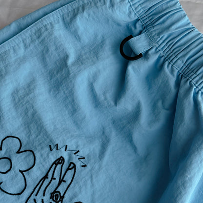 【Pre Order】Ebroidered Nylon Easy Shorts