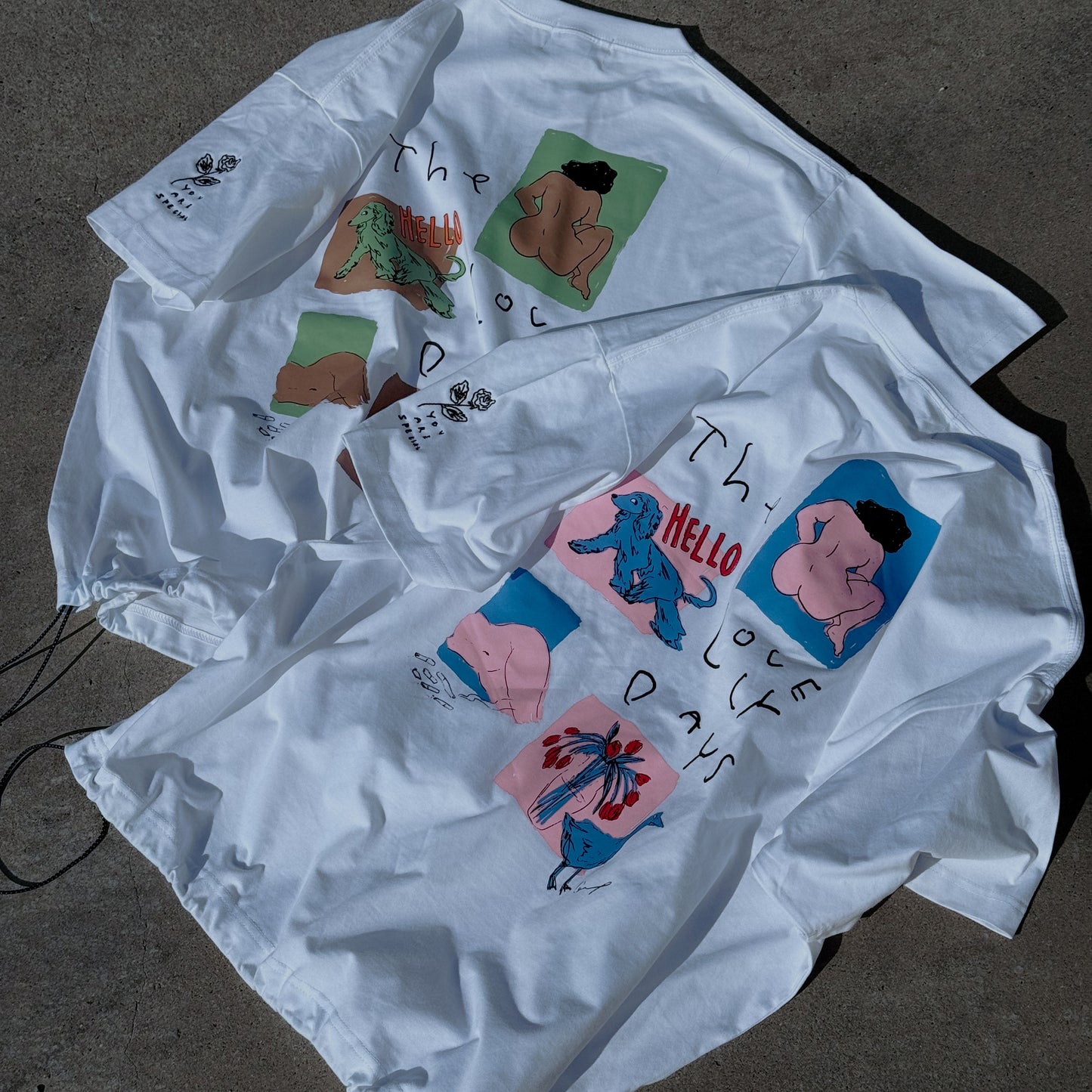 【Pre-Order】The lovely days Tshirt with a drawstring