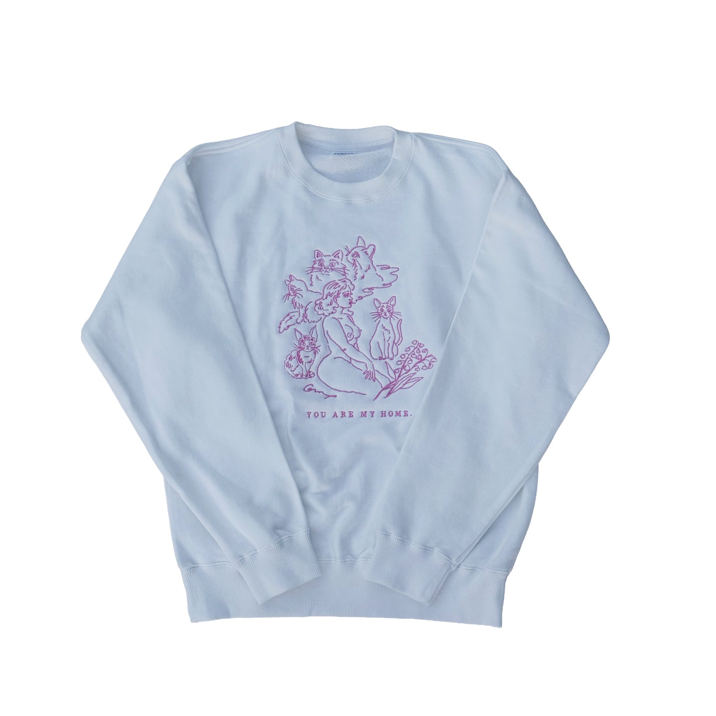 【予約】Cats embroidered Sweatshirt